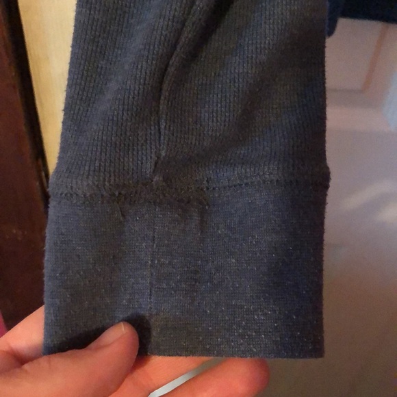 Urban Pipeline Maxflex Blue & Gray Long Sleeve Waffle Knit Shirt Mens Small S - Picture 5 of 15